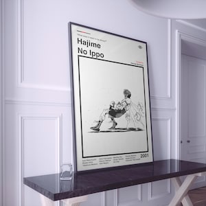 Hajime No Ippo Anime Poster: Minimalist Manga Art Print
