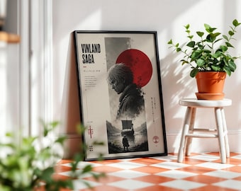 Vinland Saga Anime Poster: Minimalist Manga Art Print