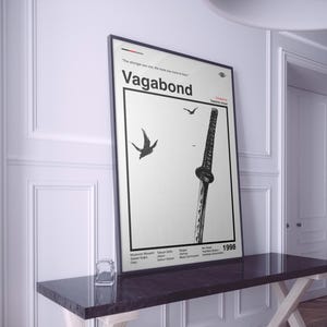 Vagabond Poster | Vagabond Druck | Vagabond Druck | Anime Poster | Manga Poster | Minimalistisches Poster
