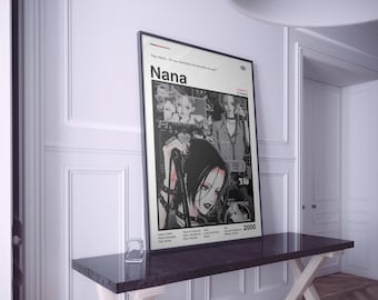 NANA Anime Poster: Minimalist Manga Art Print