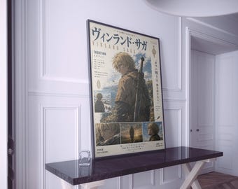 Vinland Saga Anime Poster: Minimalist Manga Art Print
