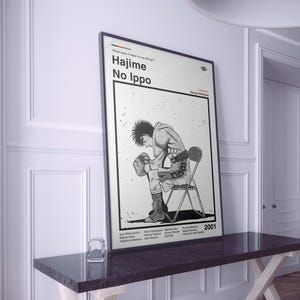 Hajime No Ippo Anime Poster: Minimalist Manga Art Print
