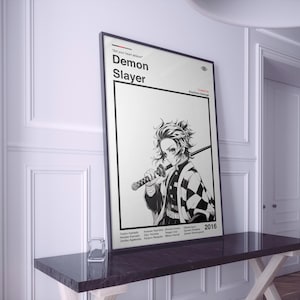 Demon Slayer Poster | Demon Slayer Print | Demon Slayer Anime Print | Anime Poster | Manga Poster | Minimalist Poster | Gift For Anime Fans