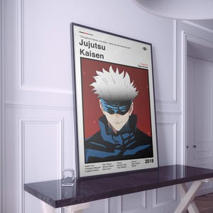 Jujutsu Kaisen Poster | JJK Poster | Jujutsu Kaisen Anime Print | Anime Poster | Manga Poster | Minimalist Poster | Gift For Anime Fans