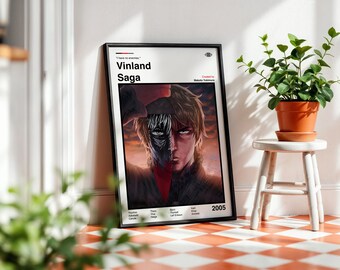 Vinland Saga Anime Poster: Minimalist Manga Art Print