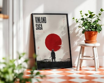 Vinland Saga Anime Poster: Minimalist Manga Art Print