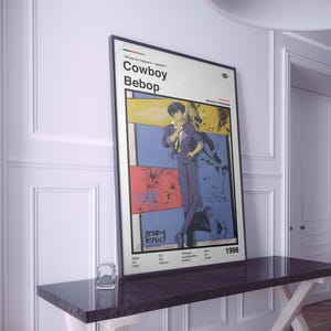 Cowboy Bebop Poster | Cowboy Bebop Print | Cowboy Bebop Anime Print | Anime Poster | Manga Poster | Minimalist Poster | Gift For Anime Fans