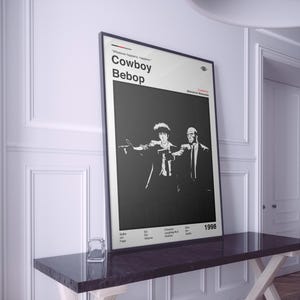 Cowboy Bebop Poster | Cowboy Bebop Print | Cowboy Bebop Anime Print | Anime Poster | Manga Poster | Minimalist Poster | Gift For Anime Fans