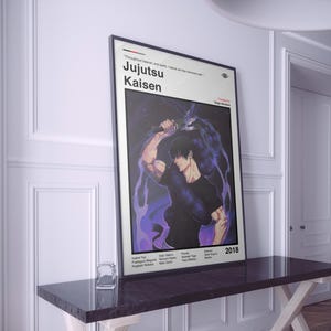 Jujutsu Kaisen Poster: Minimalist Anime Manga Art Print