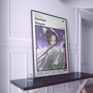 Demon Slayer Poster | Demon Slayer Print | Demon Slayer Anime Print | Anime Poster | Manga Poster | Minimalist Poster | Gift For Anime Fans