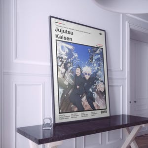 Jujutsu Kaisen Poster | JJK Poster | Jujutsu Kaisen Anime Print | Anime Poster | Manga Poster | Minimalist Poster | Gift For Anime Fans