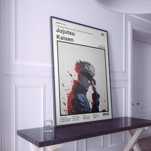 Jujutsu Kaisen Poster | JJK Poster | Jujutsu Kaisen Anime Print | Anime Poster | Manga Poster | Minimalist Poster | Gift For Anime Fans