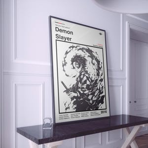 Demon Slayer Poster | Demon Slayer Print | Demon Slayer Anime Print | Anime Poster | Manga Poster | Minimalist Poster | Gift For Anime Fans