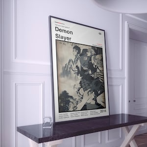 Demon Slayer Poster | Demon Slayer Print | Demon Slayer Anime Print | Anime Poster | Manga Poster | Minimalist Poster | Gift For Anime Fans
