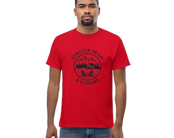 Forever Roam & Explore Adventure T-Shirt | Outdoor Cabin Life Tee | Hiking Camping Graphic Shirt
