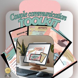 Couples Communication Workbook: Therapy Toolkit, Relationship Skills (PDF Download A4 Size)