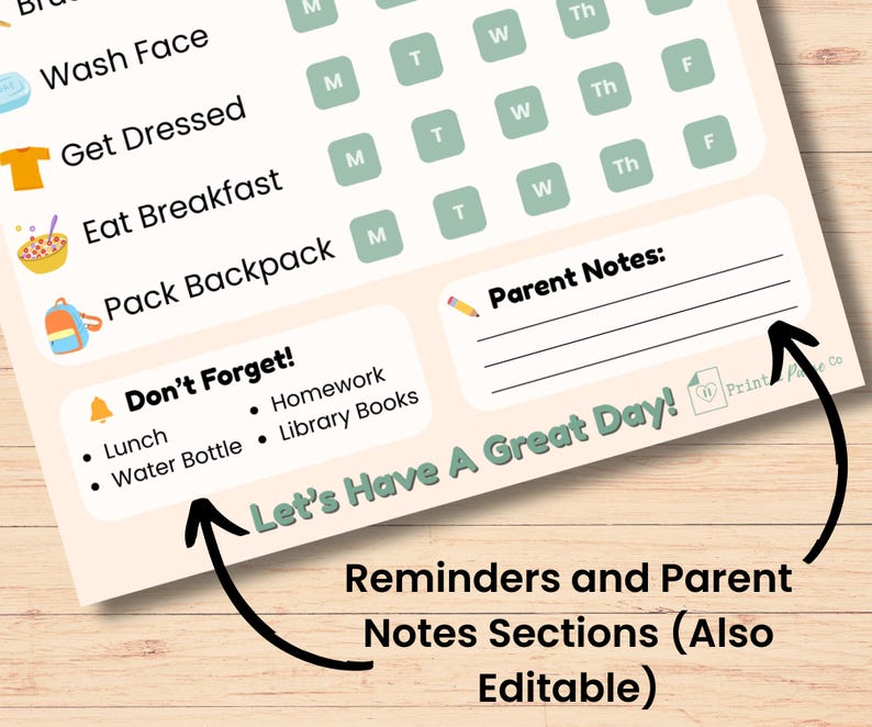 editable-back-to-school-routine-chart-bundle-morning-evening-weekly