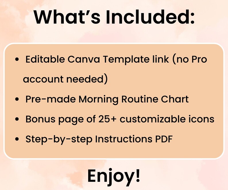 Editable Toddler Morning Routine Chart: Printable Weekly Checklist for ...