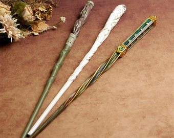 Witch Gift Retro Magic Wand Creativity Model Cosplay Wooden Owl Griffin Novelty Props Crafts Halloween Party Toy Display Birthday Decoration