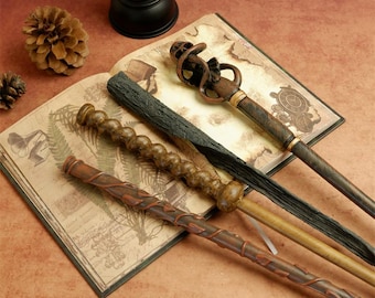 Halloween Magic Wand Cosplay Retro Party Supplies Wizard Gift Novelty Toy Magic World Props Decoration