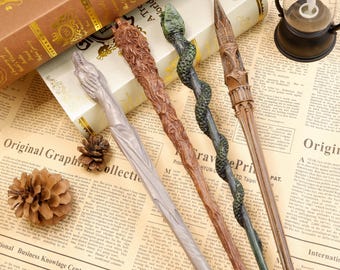 Magic Wand Cosplay Game Figures Witch Accessories Crafts Gift Halloween Party Supplies Retro Decoration Magic Academy Ornaments Novelty Toys