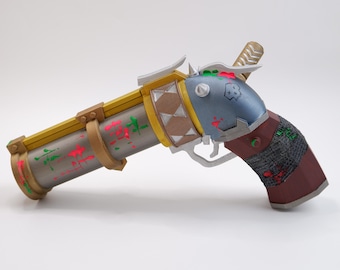 3D Print Customized League of Legends Kinsk Pistol Cosplay Game Peripherals Creativity Model Props Collectible Display Toys Hobbies
