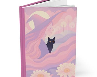 Magical Cat & Witch Journal: Boho Manifestation Diary