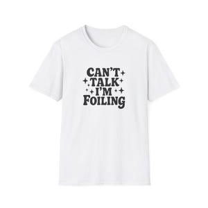Cant Talk Im Foiling T-Shirt, Funny Hair Stylist Tee, Salon Work Shirt, Hairstylist Gift, Cosmetologist Balayage Highlight Shirt