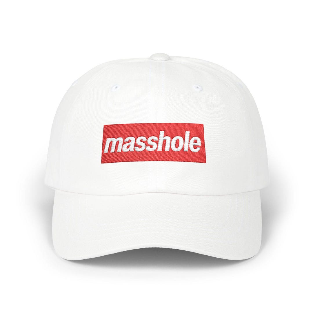 Masshole Dad Cap: Embroidered Boston Souvenir - Etsy