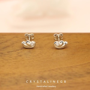 Mini Angel Wing Stud Earrings - Dainty S925 Sterling Silver Winged Jewelry, Delicate Everyday Earrings