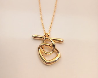 circles t-bar necklace pandora organic shaped
