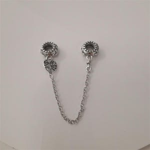 Family Tree Security Chain Pandora S925 Silver Heart-Shaped