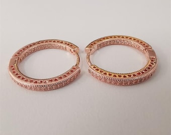 earrings hoops of pandora hoops uk hot pandora rose hearts