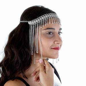 Mystic Dream-hoofdketting – dramatische haarsieraden met pony voor boho-bruiden en festivalkoninginnen