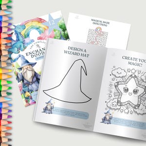 Enchanted Doodle Activity Pack: 10+ Kids&#39; Printable Games (Digital Download)