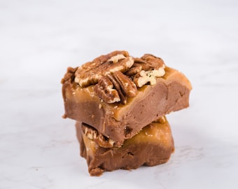 8 oz. Pecan Turtle Fudge (does not ship well in temp. above 85 degrees)