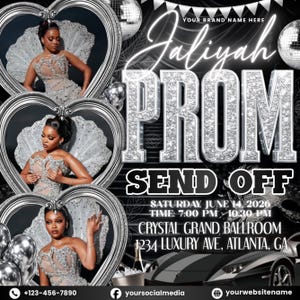 prom celebration, prom invite, prom season flyer, prom send off, prom flyer, prom night flyer, prom event, prom party, prom invite boy, prom poster, prom social flyer, prom teen party, prom template canva