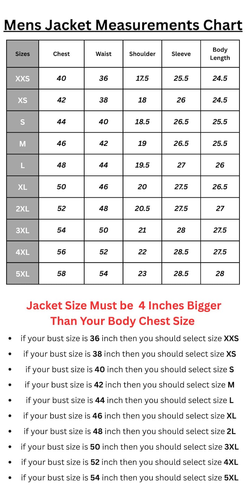 sizechart