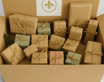 French Gift Box | 12–24 Surprises | Handmade Mini-Farm Items & French Products | Gift for Family, Friends and Colleagues