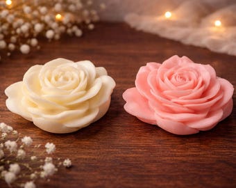 Set of 3- Rose Bloom Candle