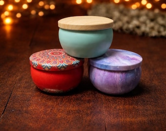 Set of 3-Decorative Artisan Jar Candle