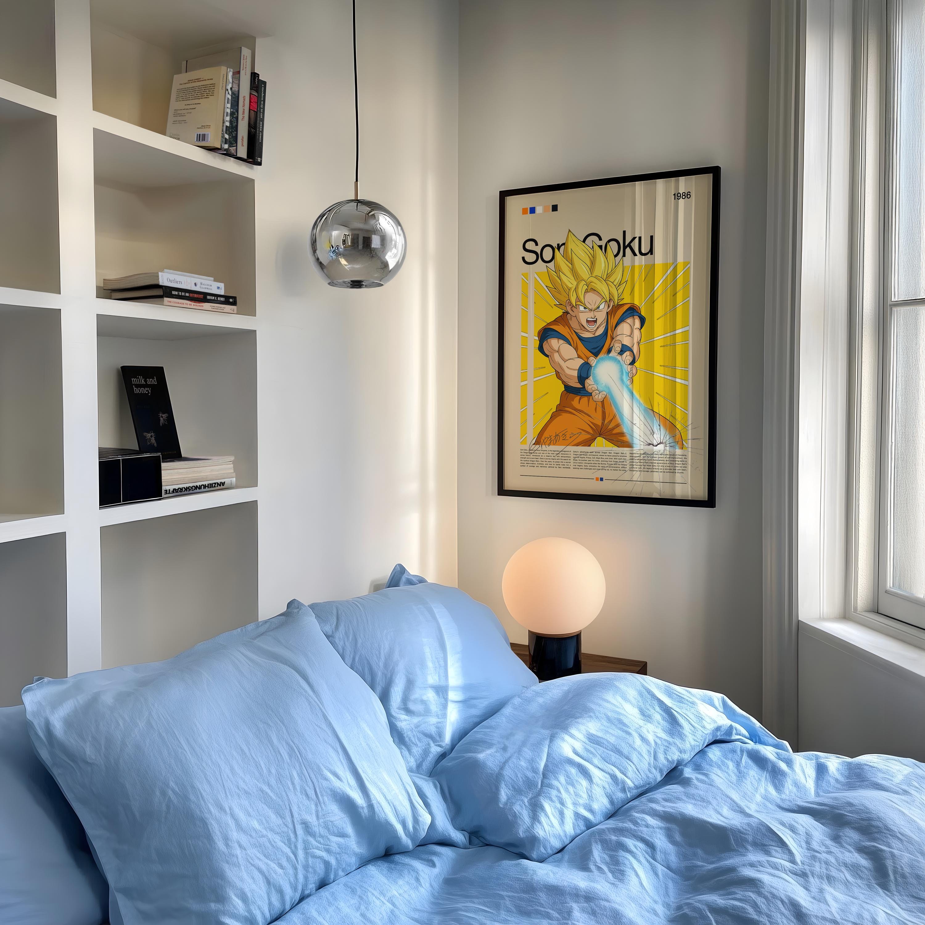 Son Goku Super Saiyan Poster | Dragon Ball Z Wall Art | Anime Manga ...
