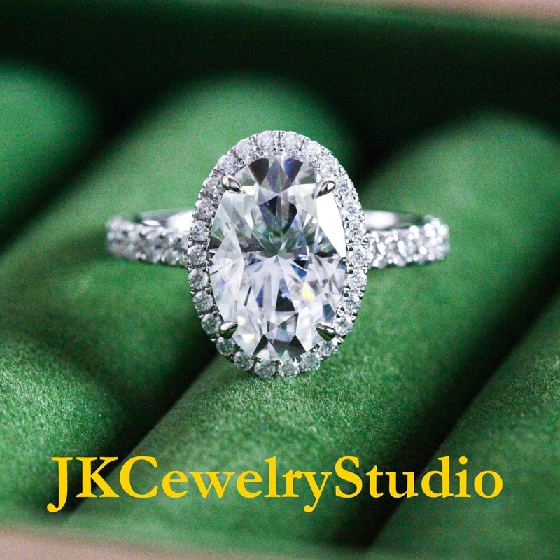 Oval Diamond Moissanite Etsy