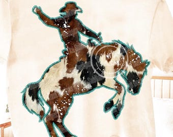 Faux Cow Print Cowboy Png, Western Cowboy Rodeo PNG, Cowhide Rodeo Sublimation, Vintage Western Cowboy, Cowboy Shirt Design, Ranch Western