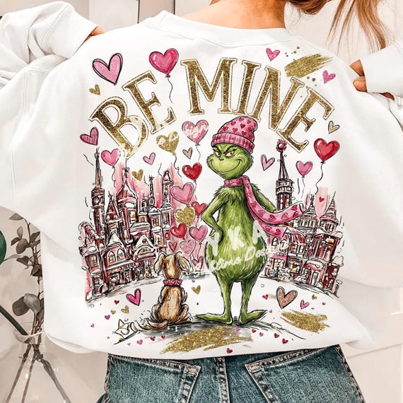 Valentine Grinc Png, Be Mine Png, Vintage Coquette Valentine Png, Brushstroke Funny Valentine, Preppy Valentine Png, Xoxo Sublimation Png