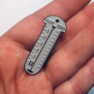 Miniature Letterpress Pica Pole Enamel Pin