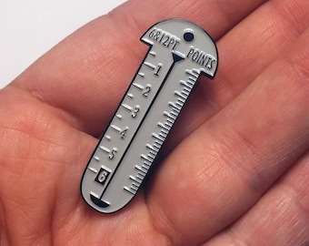 Miniature Letterpress Pica Pole Enamel Pin