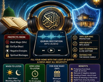 Alcorão em MP3: Proteção contra Magia Negra e Mau Olhado, Cura Espiritual (Áudio)