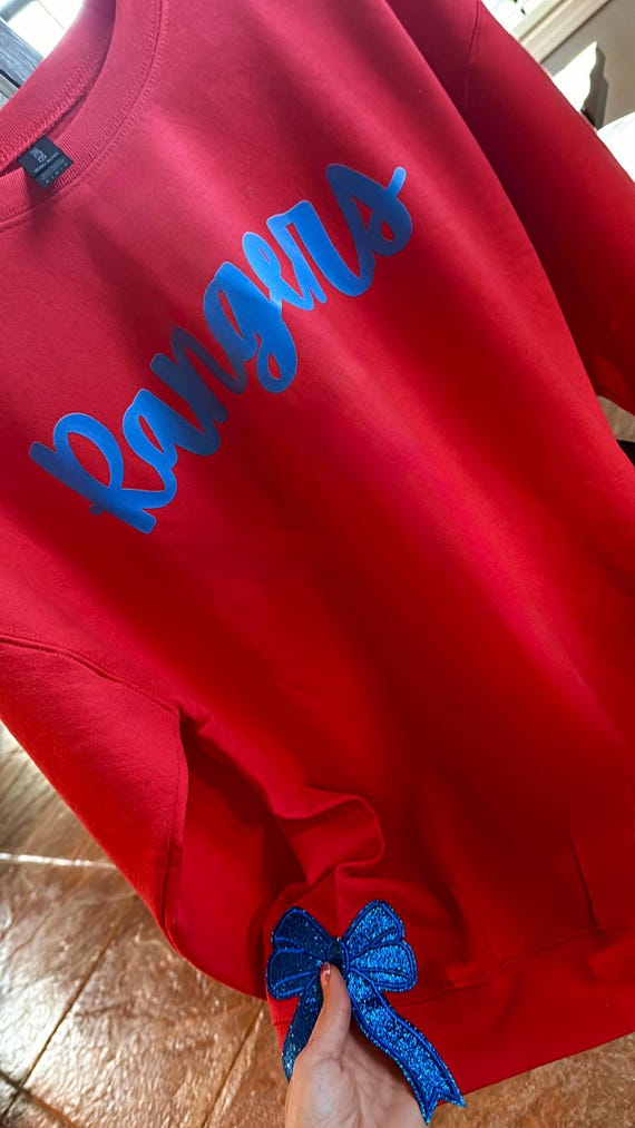 Custom Bow Pullover | Girly Preppy Sweatshirt | Monogram Option