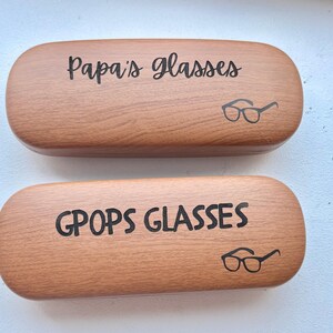 Personalisierte Brillenhülle mit Lasergravur, individuelles Geschenk für Sie und Ihn | Brillenetui mit individueller Gravur Bild 4